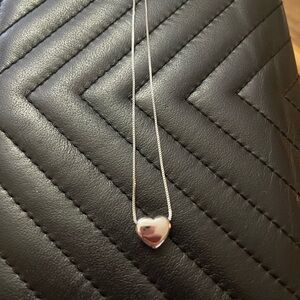 .925 Sterling Silver Heart Necklace